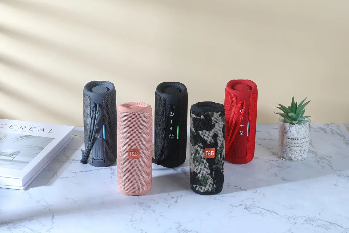 Portable Bluetooth Speaker TWS 10W Wireless Sound Box Subwoofer Waterproof Outdoor Column Boombox TF Card caixa de som TG365