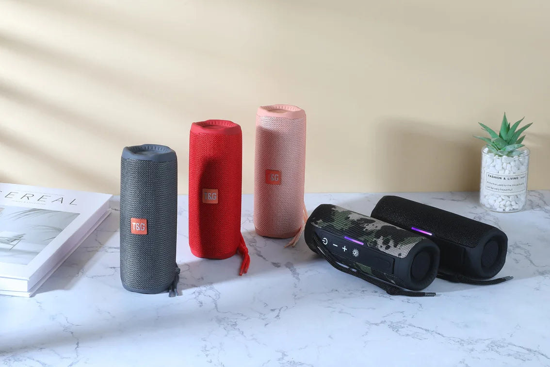 Portable Bluetooth Speaker TWS 10W Wireless Sound Box Subwoofer Waterproof Outdoor Column Boombox TF Card caixa de som TG365