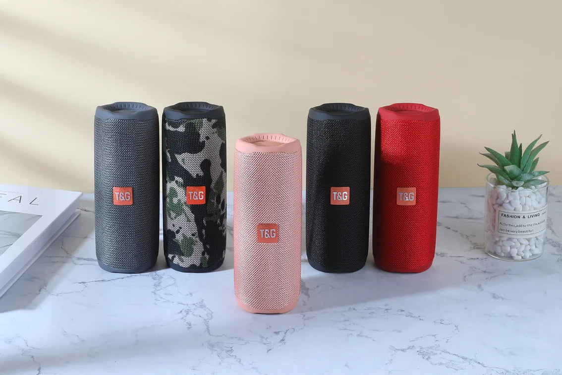 Portable Bluetooth Speaker TWS 10W Wireless Sound Box Subwoofer Waterproof Outdoor Column Boombox TF Card caixa de som TG365