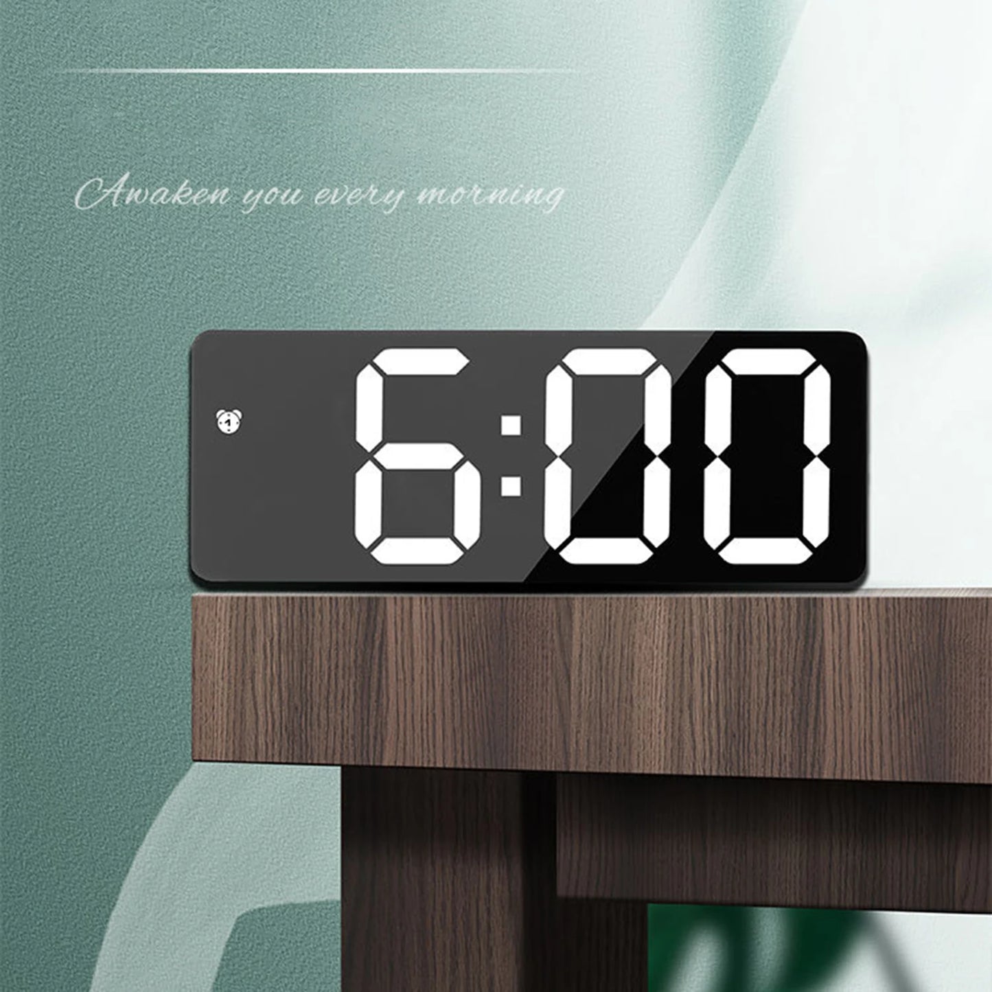 Wall-mounted Digital Wall Clock With Remote Control Large Wall Clocks Temp Date Week Display Power Off Dual Alarms Table Clock