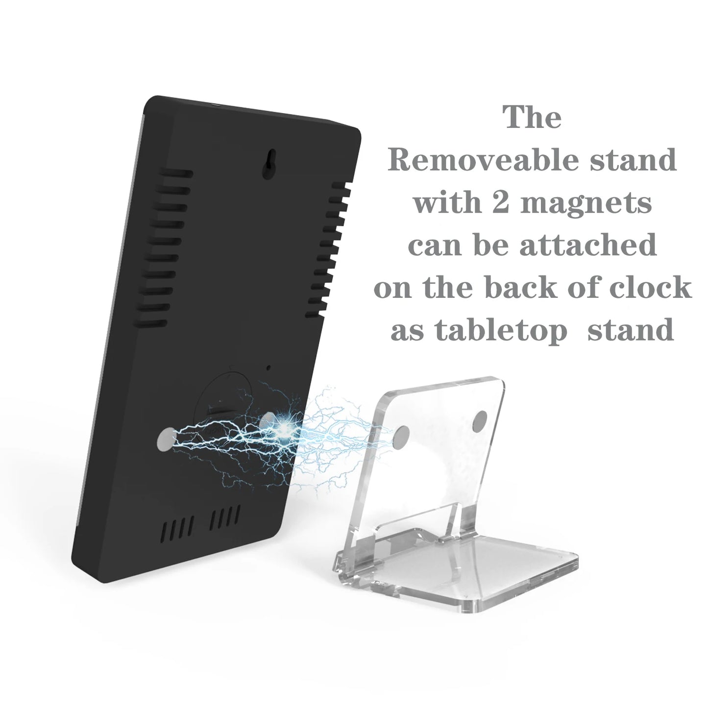 LED Screen Digital USB Wake Up FM Radio Time Projector Table Clock with Temperature Humidity Date Week Display Clock Home Decor