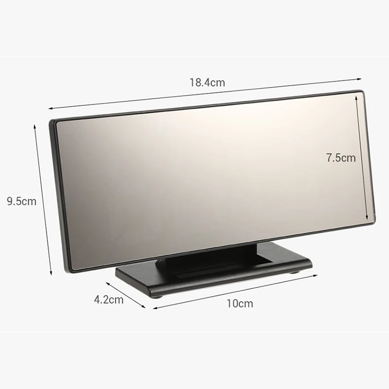 Digital Alarm Clock LED Mirror Electronic Alarm Clocks Large LCD Display Digital Table Clock with Calendar Temperature