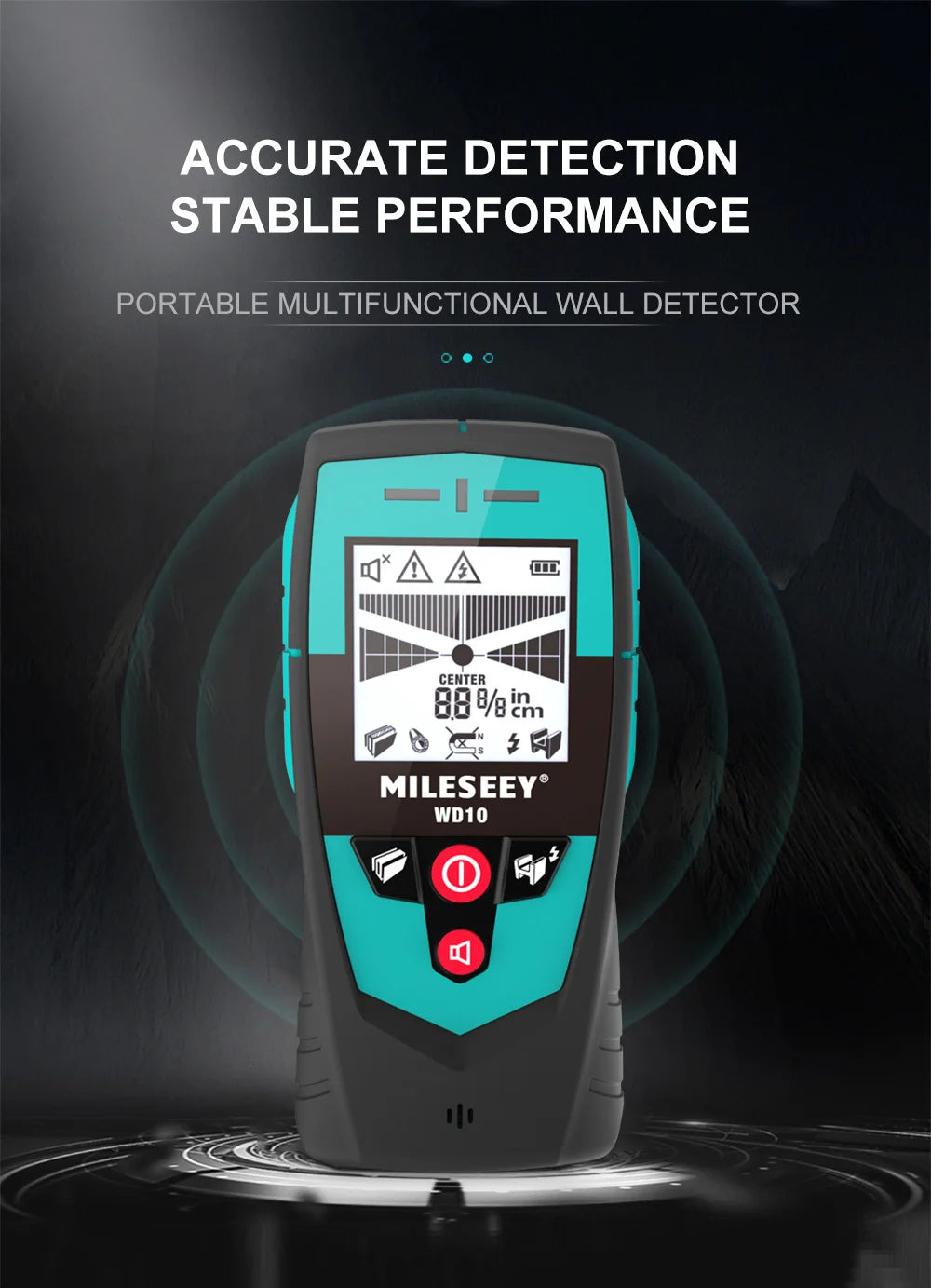 Digital Wall Metal Scanner Handheld Multifunction Professional Wall Detector Metal Wire Cable PVC Water Pipe Finder Scanner