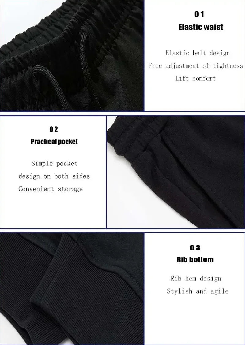2024 Men's High Quality Sweatpants Joggers Fitness Exercise Pants Spring Autumn Fashion Running Casual Track Men