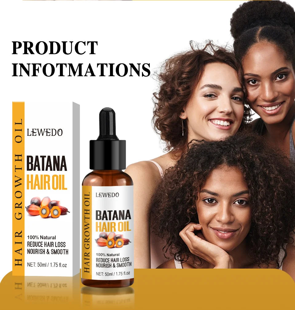 Batana Oil Africa Women Traction Alopecia Treatment Batana Hair Spray 100% Natural Hair Regrowth Hair Loss Crazy Fast Growth Oil