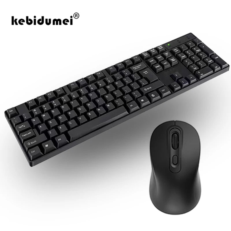 2.4GHz Wireless Keyboard Mouse Set For Work Office Gaming PC Mice Pads Mute 104 Keycaps Keyboard Laptop PC Accessories