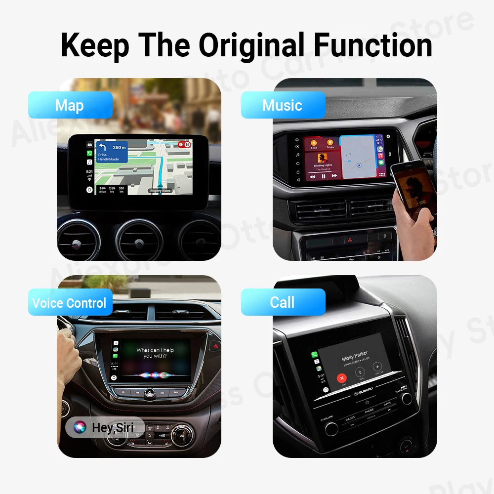 Wireless CarPlay Adapter for Mercedes A B CLA CLS GLA GLE Class E Class Cabriolet 2016 To 2024 Vehicle Car Play Car Accessories