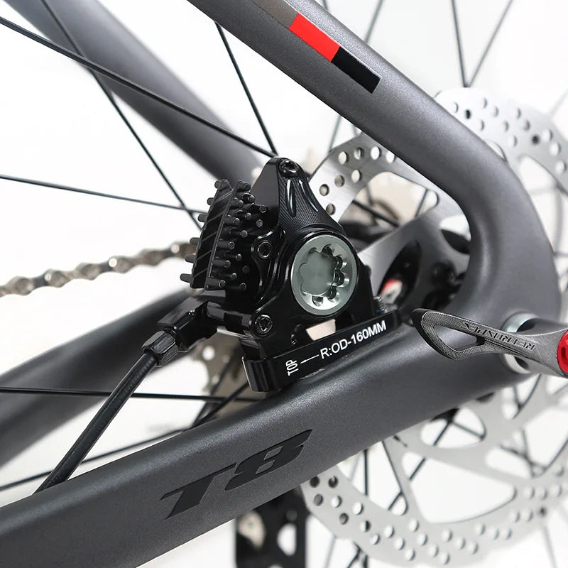 T8 carbon fiber road bike all-oil disc brakes gravel bike 22 speed Road Racing bicicleta aldult racing ultra-light City Bicycle