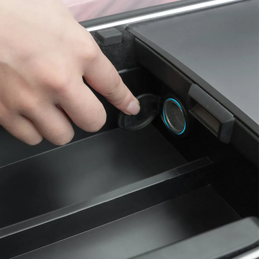 Car Storage Box For Tesla 2023 Model Y 2024 Model 3 Center Armrest Hidden Box Cup Holder Console Organizer Car Box Accessories