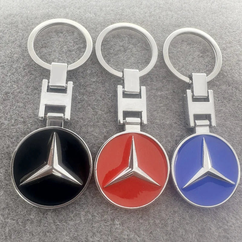 Car Keychain Key Chain Auto Emblem Key Ring Accessories For Mercedes Benz AMG Smart GLC Brabus W204 W205 W124 C200L W108 W168