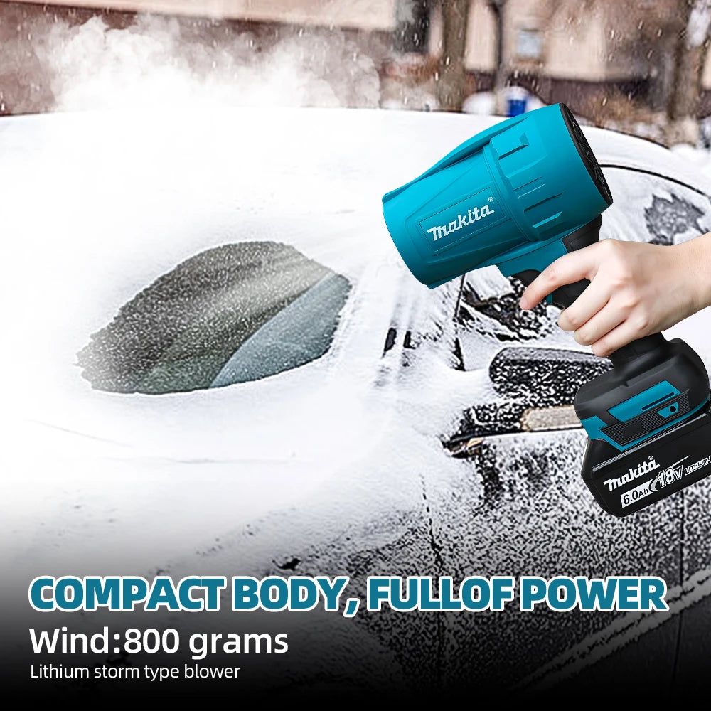 Makita Violent Blower 30000RPM Turbo Jet Fan Electric Air Duster Wind Speed Turbo Rechargeable with Light Car Cleanin 18V