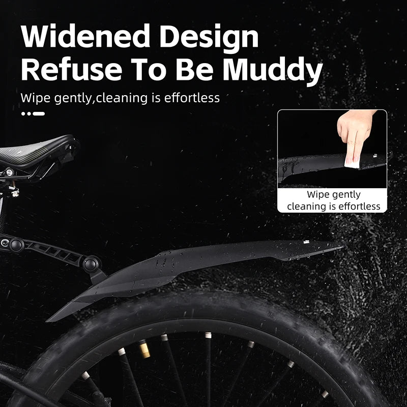 WEST BIKING Quick Release Bicycle Fender Adjustable Widen MTB Bike Mudguard For 26/27.5/29 In Mountain Bike Cycling Accessories