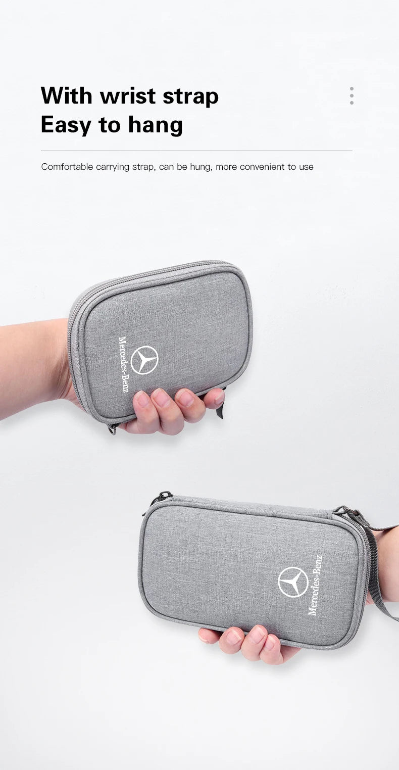 Car Storage Box Carrying Bag Portable Storage Bag For Mercedes Benz AMG W203 W206 W220 W205 Smart W211 W212 W201 W210 W108 C200L