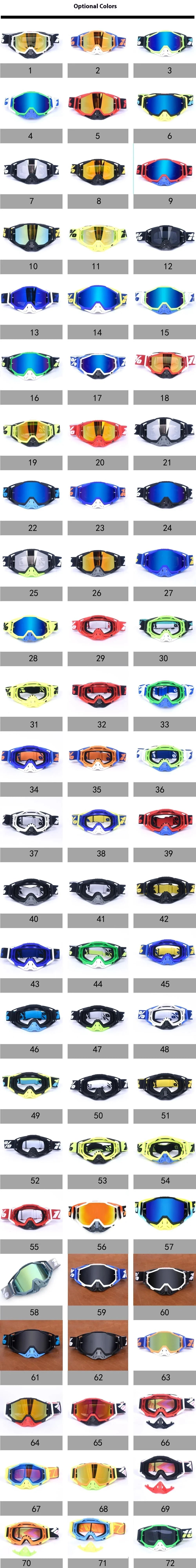 New Goggles PITSCOTTFOX100 Men And Women Windproof Glasses Motorcycle Goggles Motocross Dustproof Racing Cycling Skiing Goggles