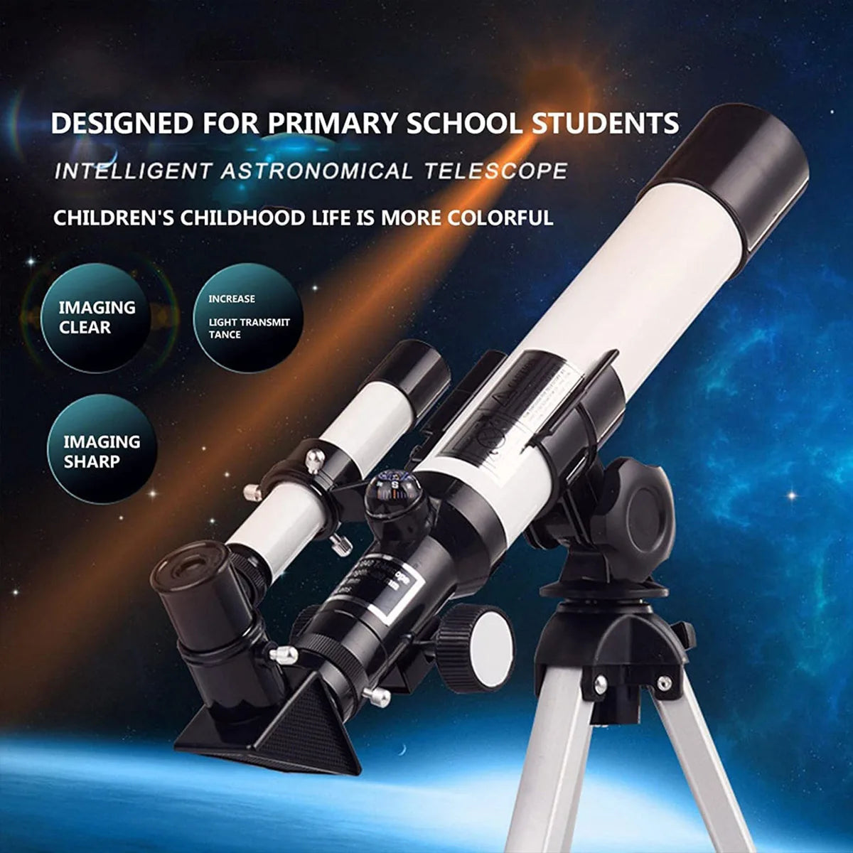 40040 Astronomical Telescope Monocular Professional Astronomical Telescope Reflecting Spyglass Camping for Travel Children Gifts