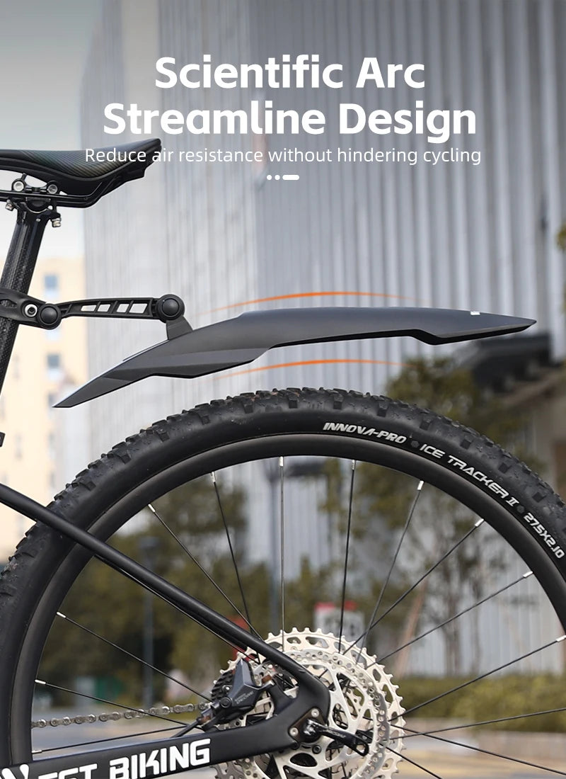 WEST BIKING Quick Release Bicycle Fender Adjustable Widen MTB Bike Mudguard For 26/27.5/29 In Mountain Bike Cycling Accessories