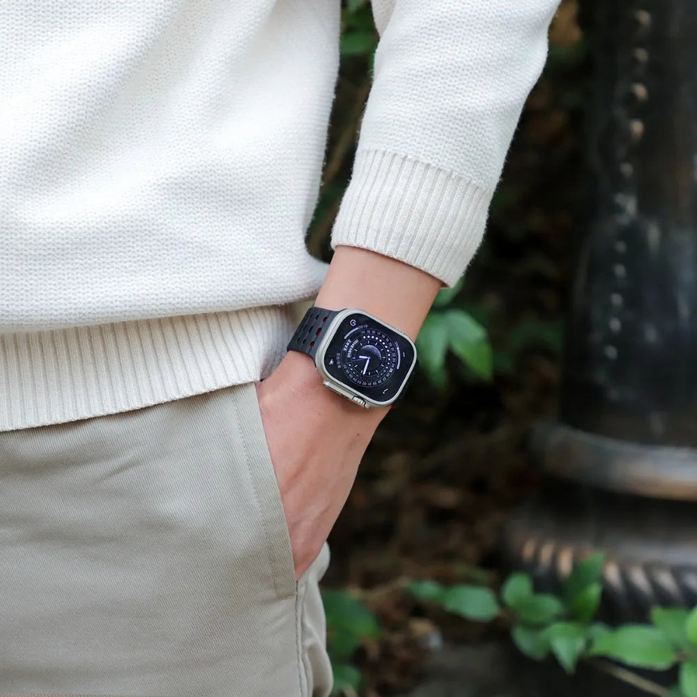 Magnetic Strap For Apple Watch Ultra 2 49mm 44mm 45mm 46mm 42mm Belt Silicone Bracelet iWatch Series 10 8 7 6 5 9 Se 40mm Bands