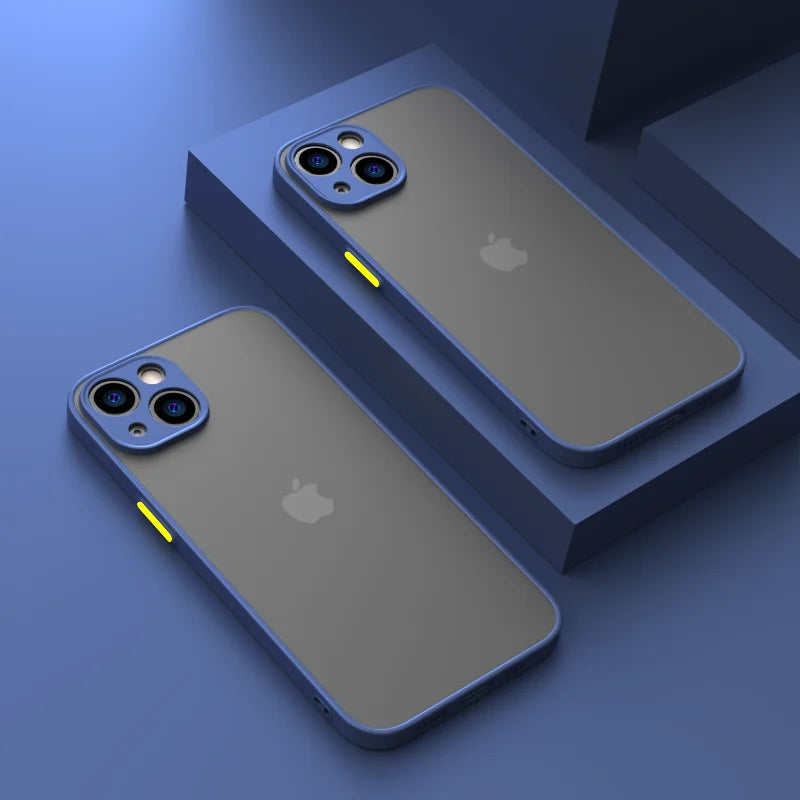 For iPhone 15 Plus Shockproof Armor Bumper Clear Phone Case iPhone 15 Pro iphone15 15Pro Max Bumper Soft Silicon Hard Cover Capa