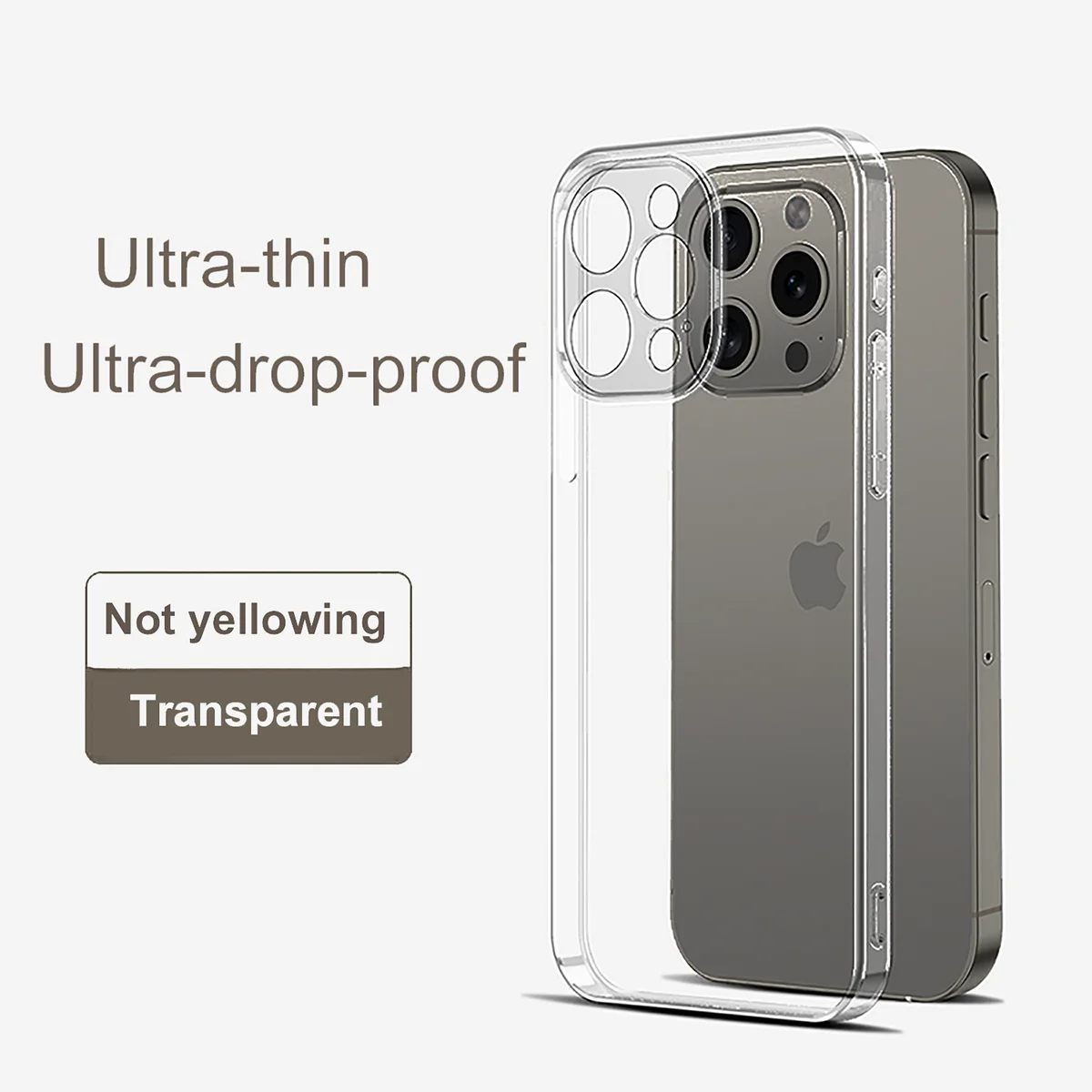 Crystal clear caso for iPhone 14 12 13 15 11 Pro X XS Max 8 7 plus ultra thin Fit Protective silicone Transparent soft Case