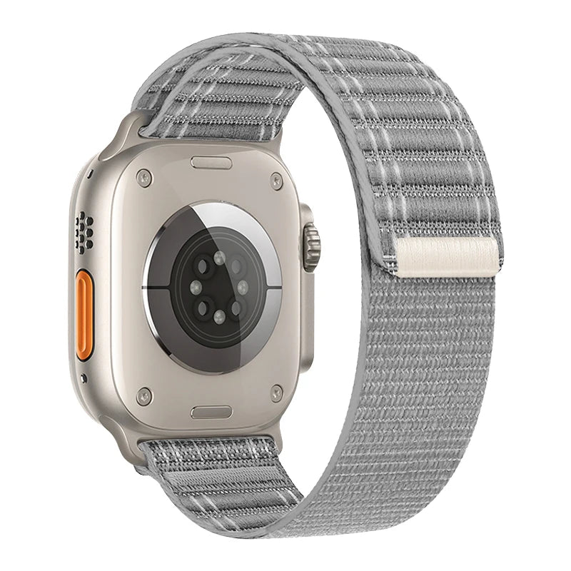 Nylon Strap For Apple Watch Band Ultra 2 49mm 46 45 41 44mm 42mm 38mm Wave pattern Bracelet For iWatch Series 10 9 8 7 6 5 4 3