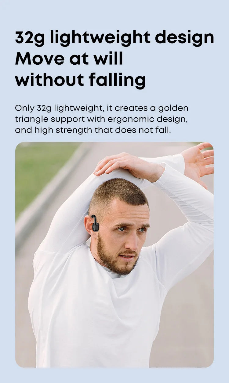 Xiaomi Bone Conduction Earphone IPX8 Wireless Open Headset Bluetooth 5.3 Swimming Bluetooth Headphones 32GB MP3 Sports Earbuds