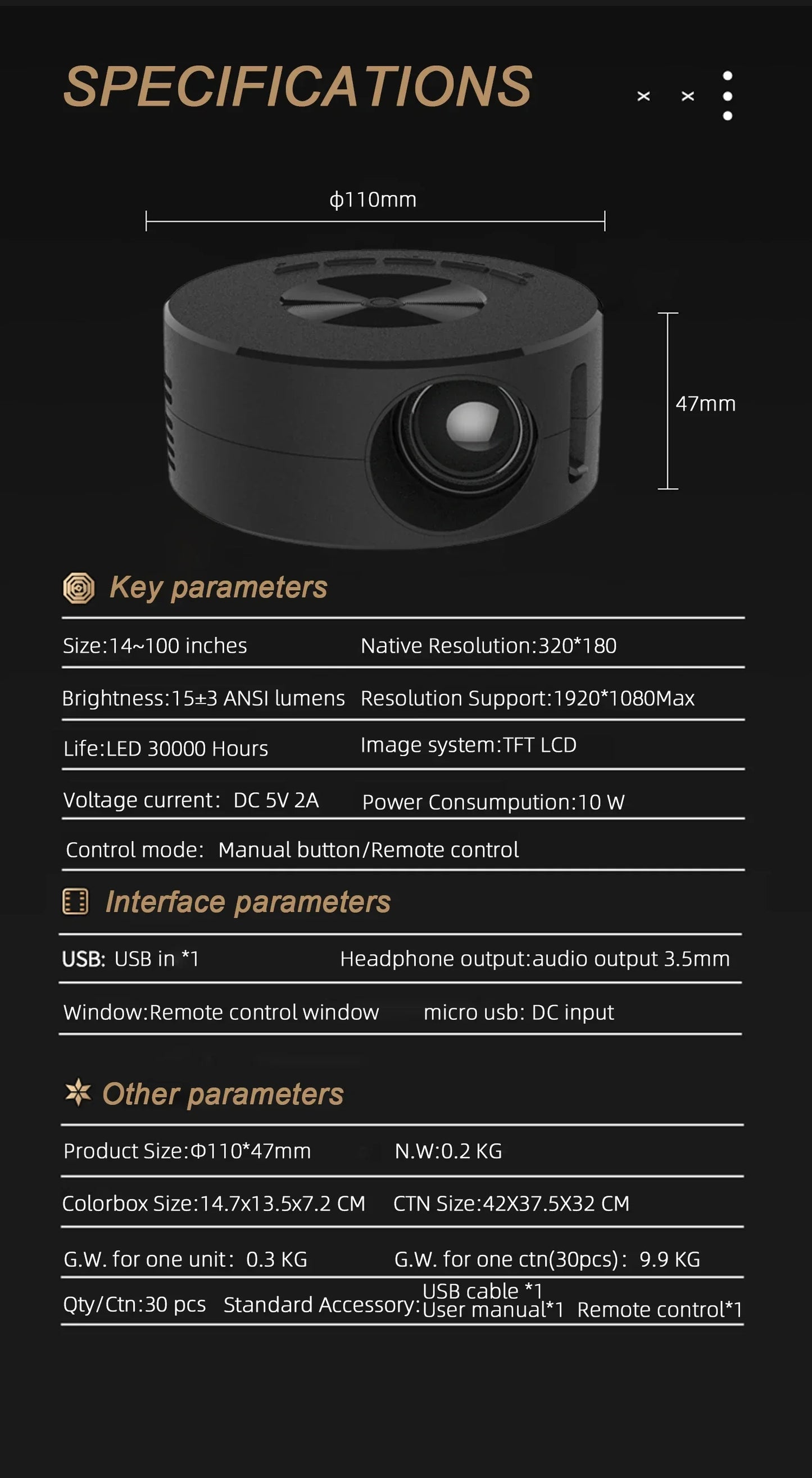 YT200 Smart Projector LED HD TV Video Projector For 4K 1500 Lumens Android Same Screen Home Cinema Outdoor Portable Mini Project