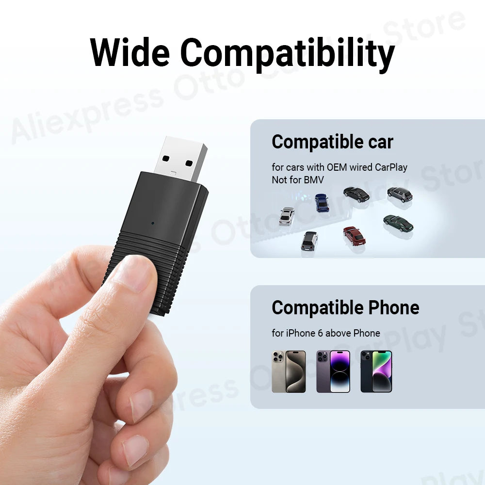 Wireless CarPlay Adapter for Mercedes A B CLA CLS GLA GLE Class E Class Cabriolet 2016 To 2024 Vehicle Car Play Car Accessories