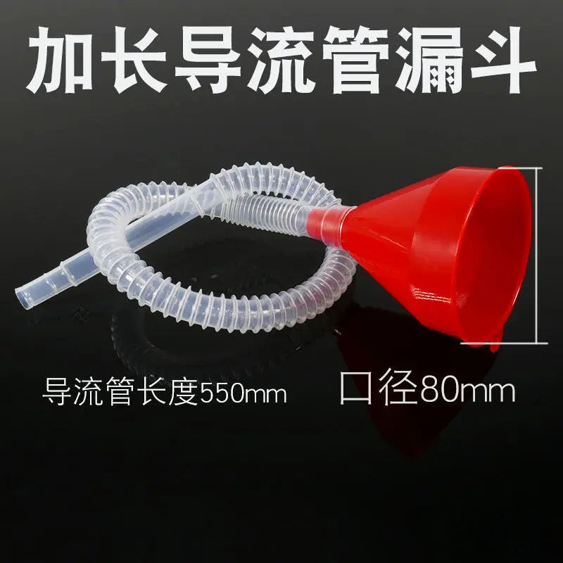 Universal Car Refueling Funnel Detachable Hose Gasoline Engine Oil Additive Motorcycle Truck Vehicle Plastic Oil Filling Funnel