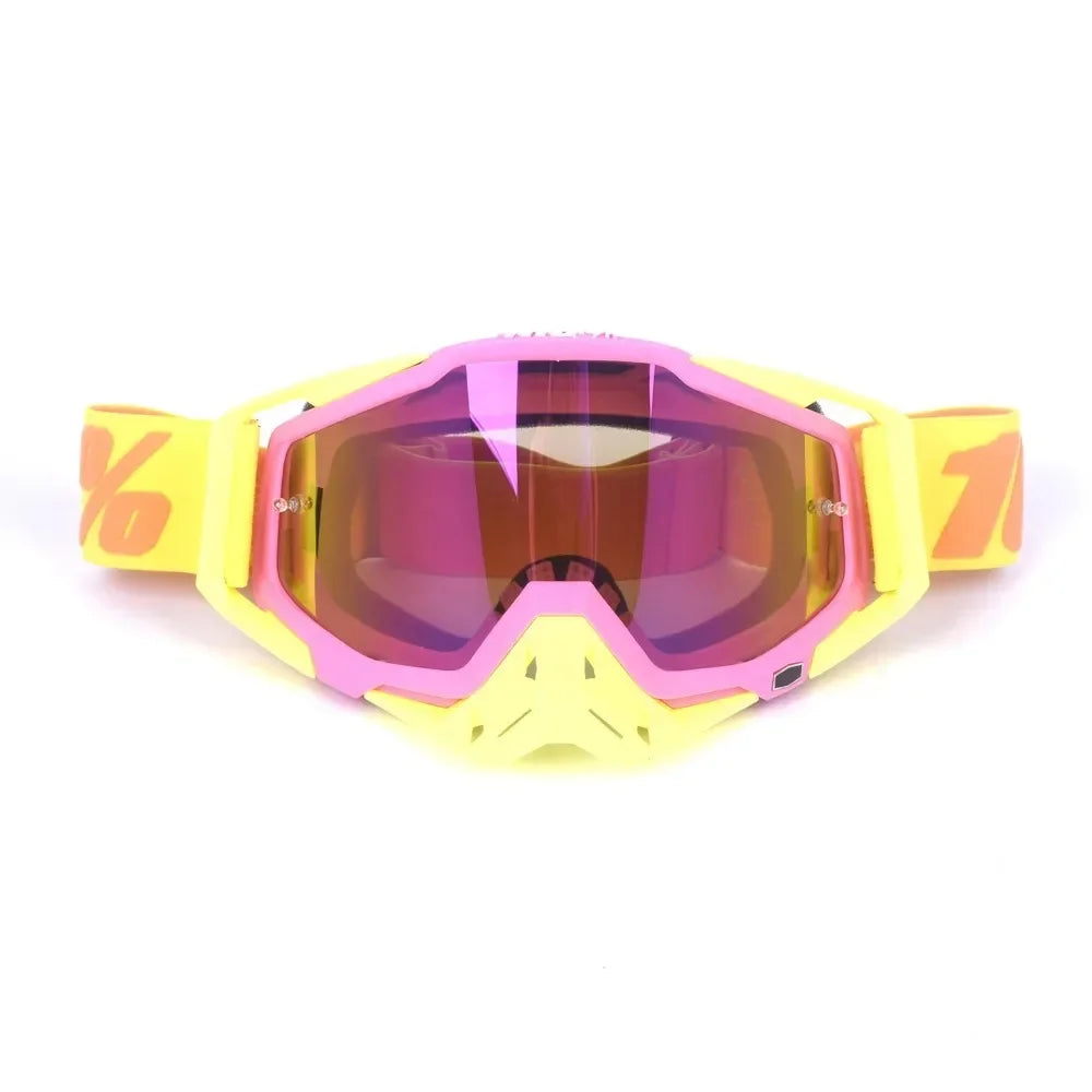 New Goggles PITSCOTTFOX100 Men And Women Windproof Glasses Motorcycle Goggles Motocross Dustproof Racing Cycling Skiing Goggles