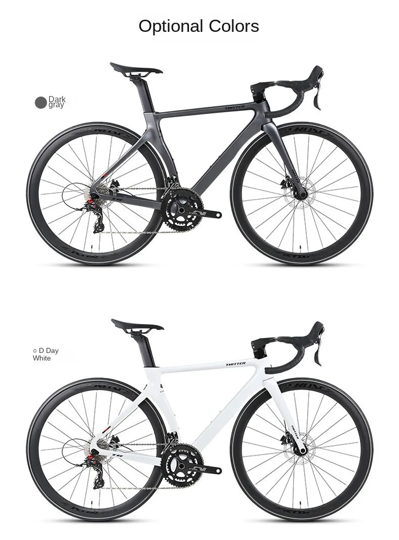 T8 carbon fiber road bike all-oil disc brakes gravel bike 22 speed Road Racing bicicleta aldult racing ultra-light City Bicycle