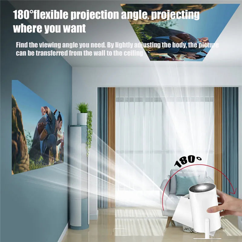 DITONG HY300 Plus HD Projector portatil 4K 1280x720P Android LED Video Home Theater Cinema Phone mini Proyector Movie HY300 pro