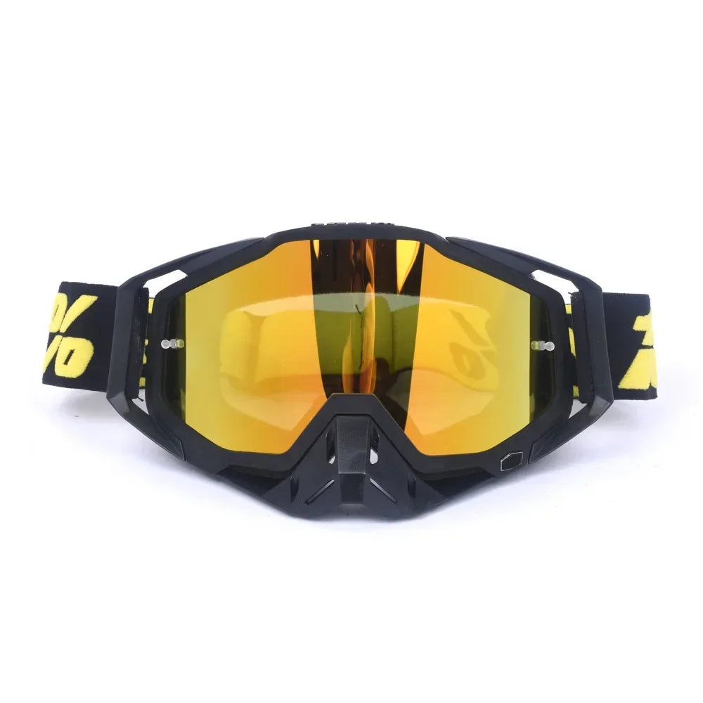 New Goggles PITSCOTTFOX100 Men And Women Windproof Glasses Motorcycle Goggles Motocross Dustproof Racing Cycling Skiing Goggles