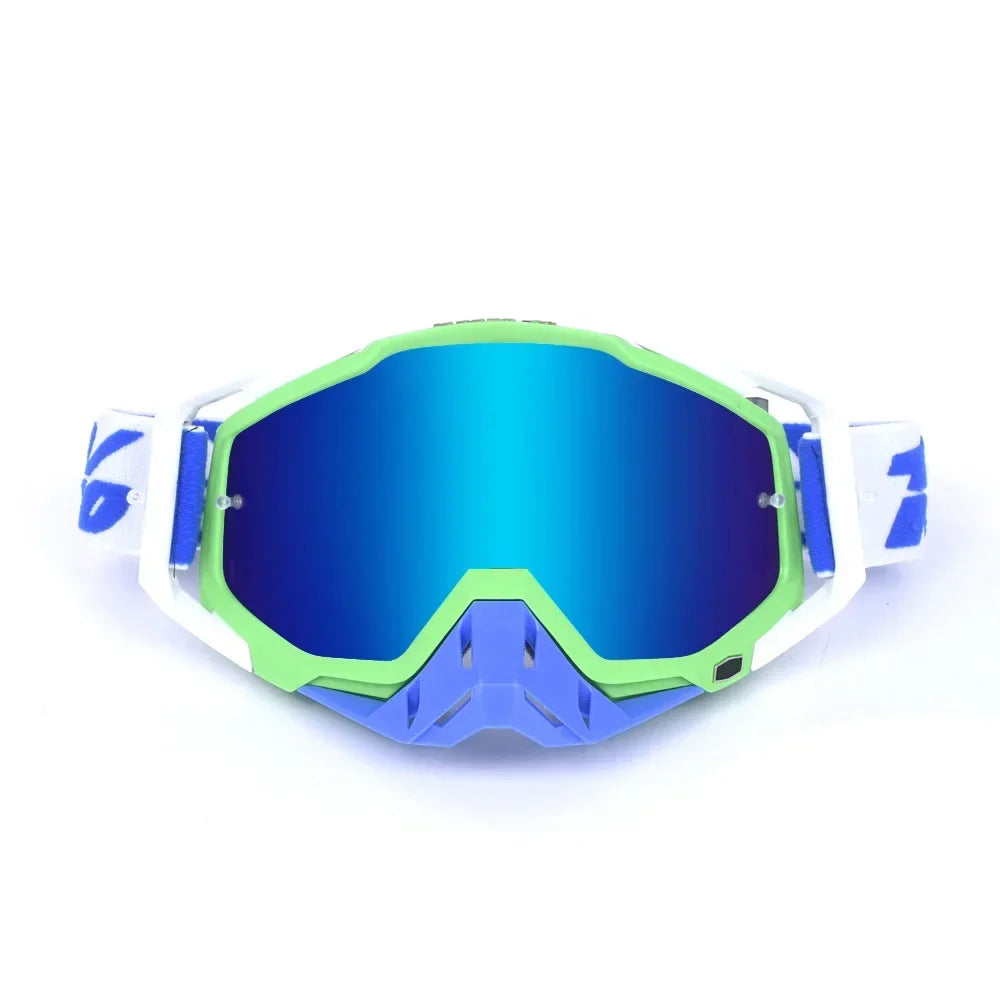 New Goggles PITSCOTTFOX100 Men And Women Windproof Glasses Motorcycle Goggles Motocross Dustproof Racing Cycling Skiing Goggles