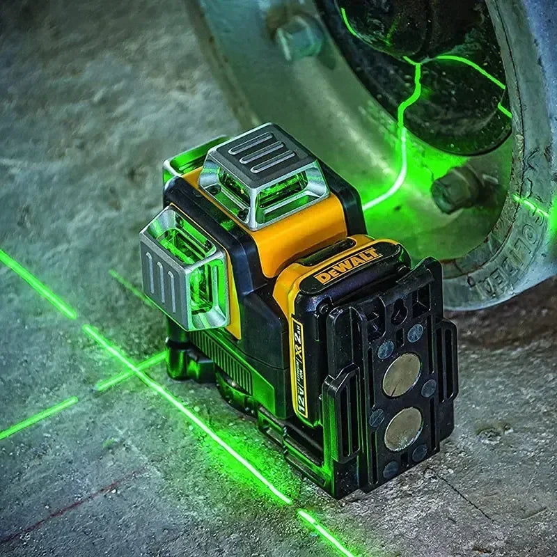 Dewalt DW089LG 3 Sides*360 Degree Vertical 12 Lines Laser Level Horizontal Green Light Level Meter Outdoor