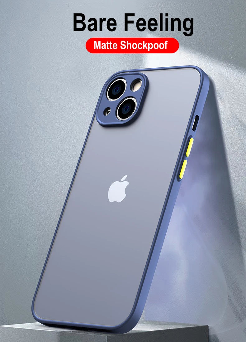 For iPhone 15 Plus Shockproof Armor Bumper Clear Phone Case iPhone 15 Pro iphone15 15Pro Max Bumper Soft Silicon Hard Cover Capa