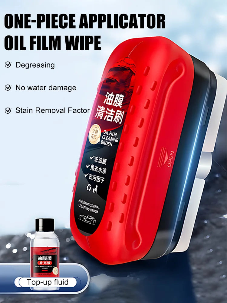 Car Glass Cleaner Cleaning Agent Powerful Windshield Cleaner Car Glass Sponge Cleaning Brush Water Spots Stain Auto Removal Oil