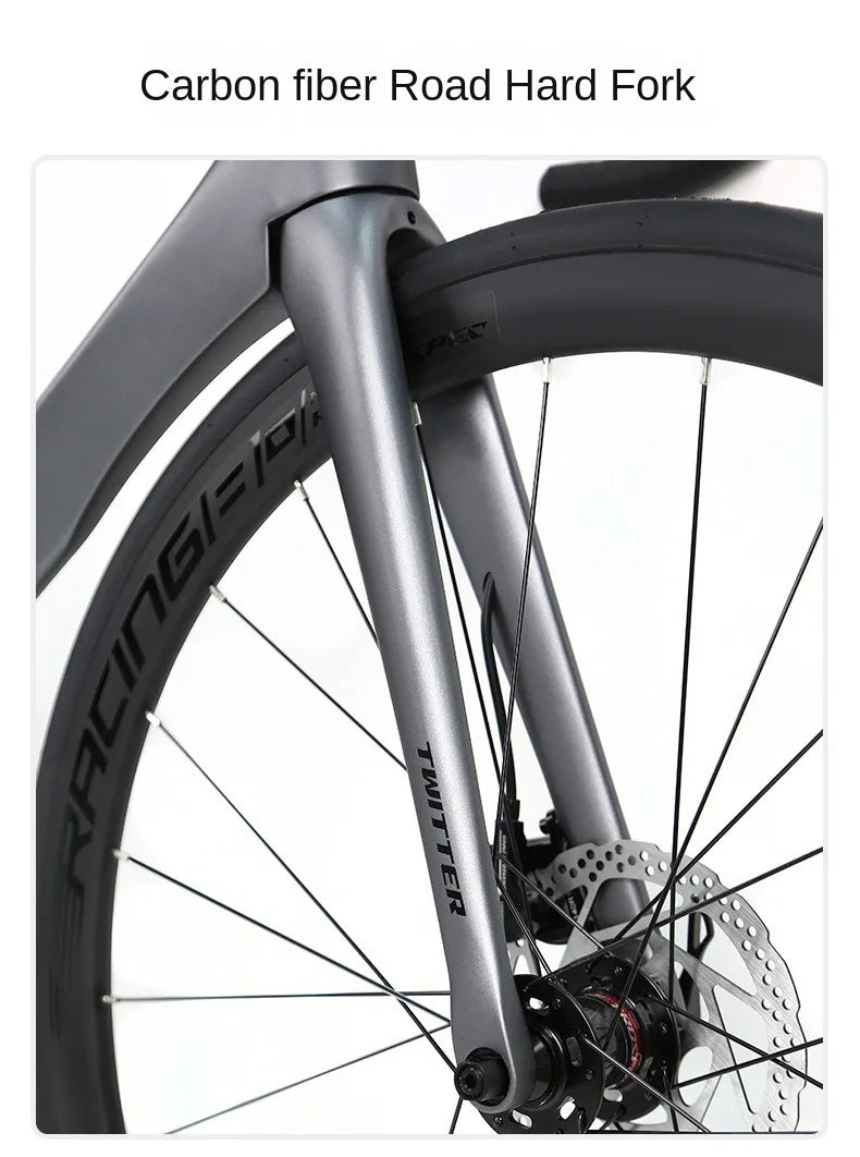 T8 carbon fiber road bike all-oil disc brakes gravel bike 22 speed Road Racing bicicleta aldult racing ultra-light City Bicycle