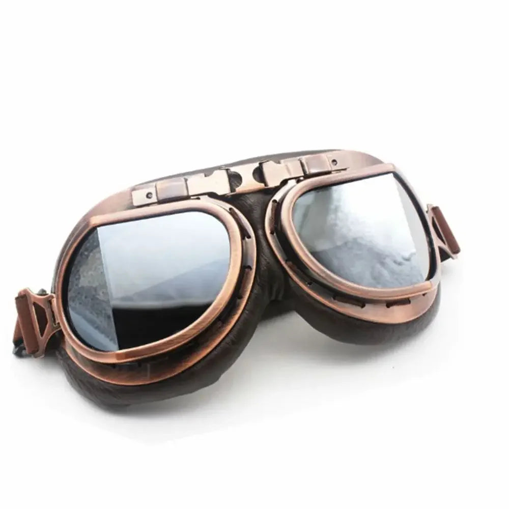 Pilot Retro Goggles Dustproof Lens Frame Motorcycle Glasses Cruiser Scooter Snowboard Protective Gears Eye Protection Sunglasses