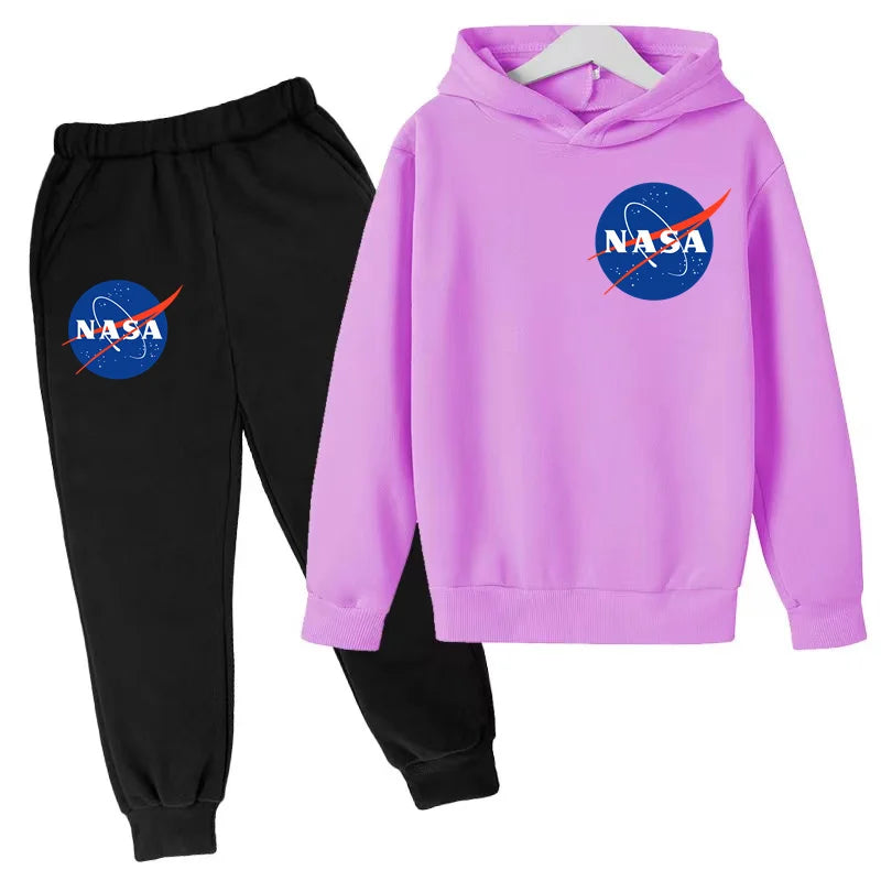 Children's Autumn Winter Hoodie Jumper Top+trousers 2P Boys Girls Toddler 3-12Y Sport Coat Fashion Casual Sweatshirt Jogging Set