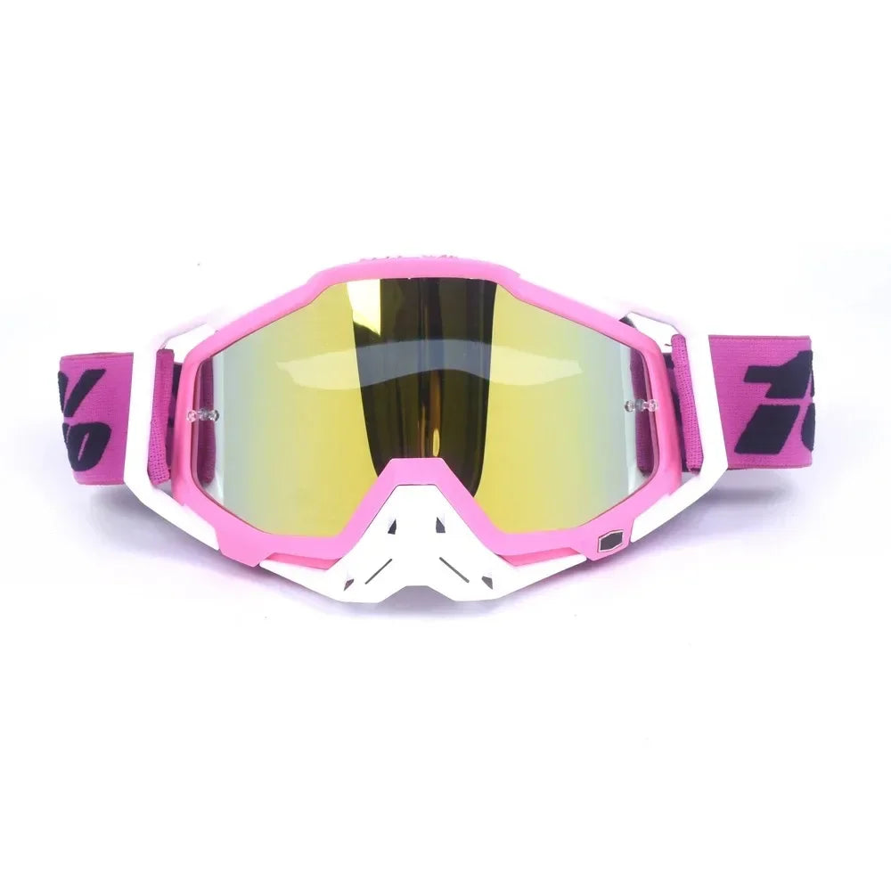 New Goggles PITSCOTTFOX100 Men And Women Windproof Glasses Motorcycle Goggles Motocross Dustproof Racing Cycling Skiing Goggles
