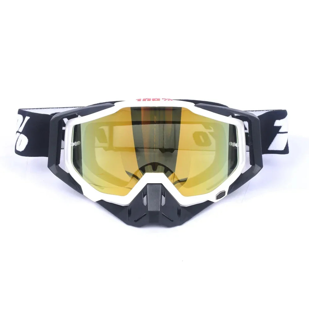 New Goggles PITSCOTTFOX100 Men And Women Windproof Glasses Motorcycle Goggles Motocross Dustproof Racing Cycling Skiing Goggles