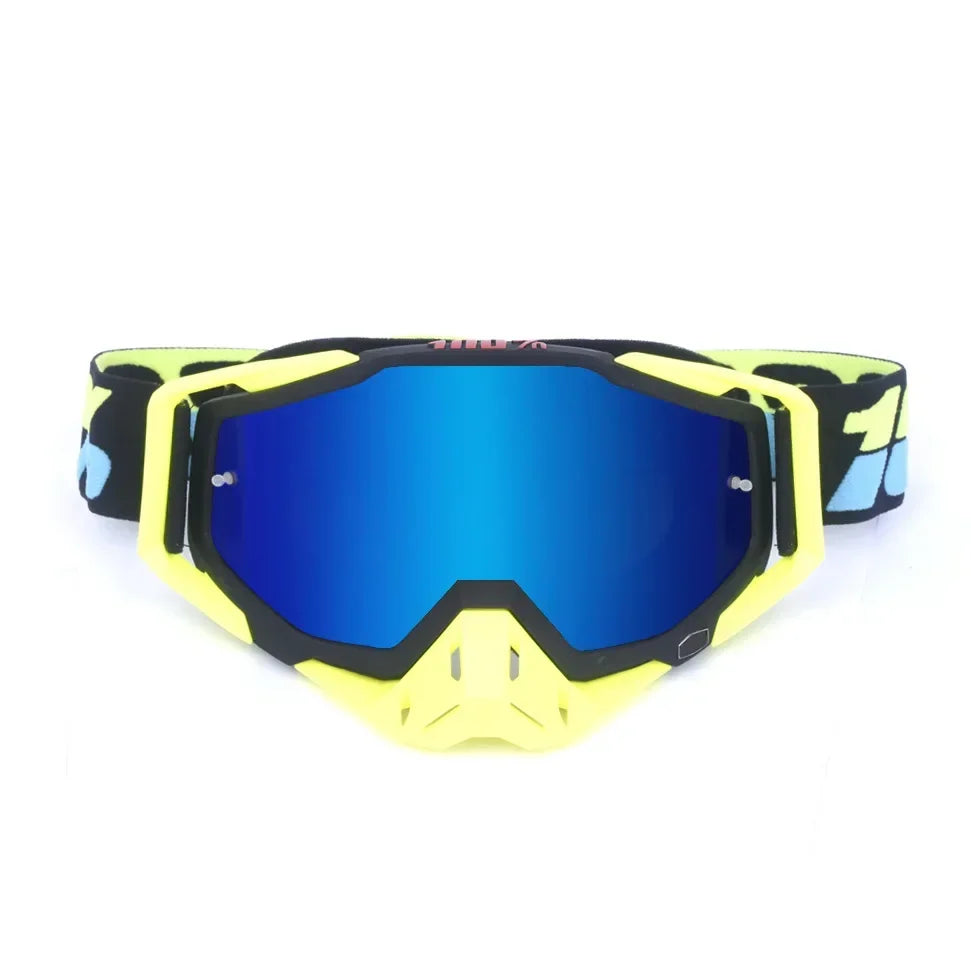 New Goggles PITSCOTTFOX100 Men And Women Windproof Glasses Motorcycle Goggles Motocross Dustproof Racing Cycling Skiing Goggles