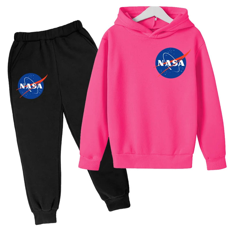 Children's Autumn Winter Hoodie Jumper Top+trousers 2P Boys Girls Toddler 3-12Y Sport Coat Fashion Casual Sweatshirt Jogging Set