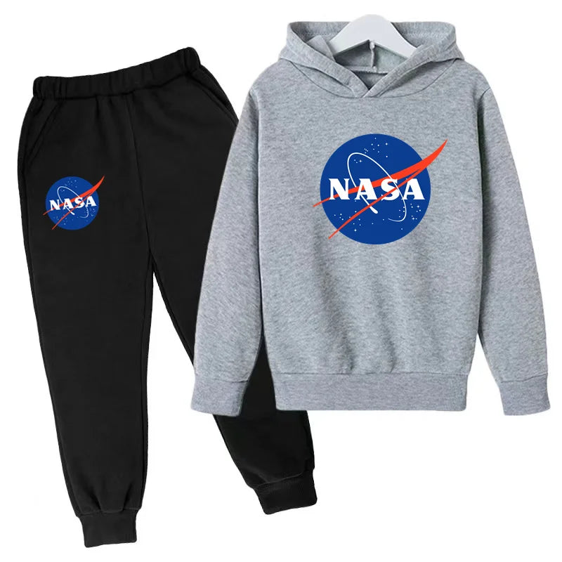 Children's Autumn Winter Hoodie Jumper Top+trousers 2P Boys Girls Toddler 3-12Y Sport Coat Fashion Casual Sweatshirt Jogging Set