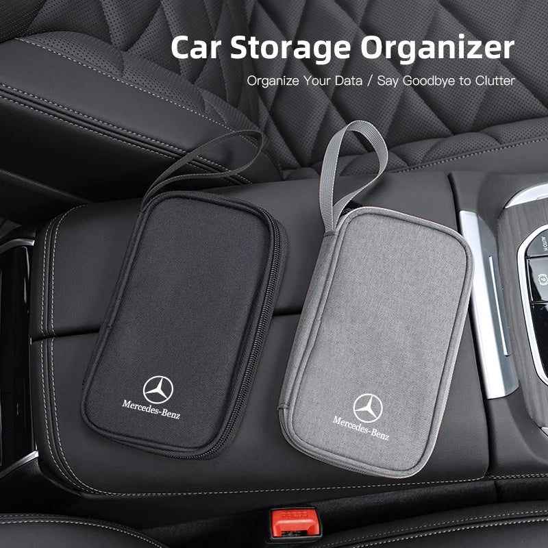 Car Storage Box Carrying Bag Portable Storage Bag For Mercedes Benz AMG W203 W206 W220 W205 Smart W211 W212 W201 W210 W108 C200L