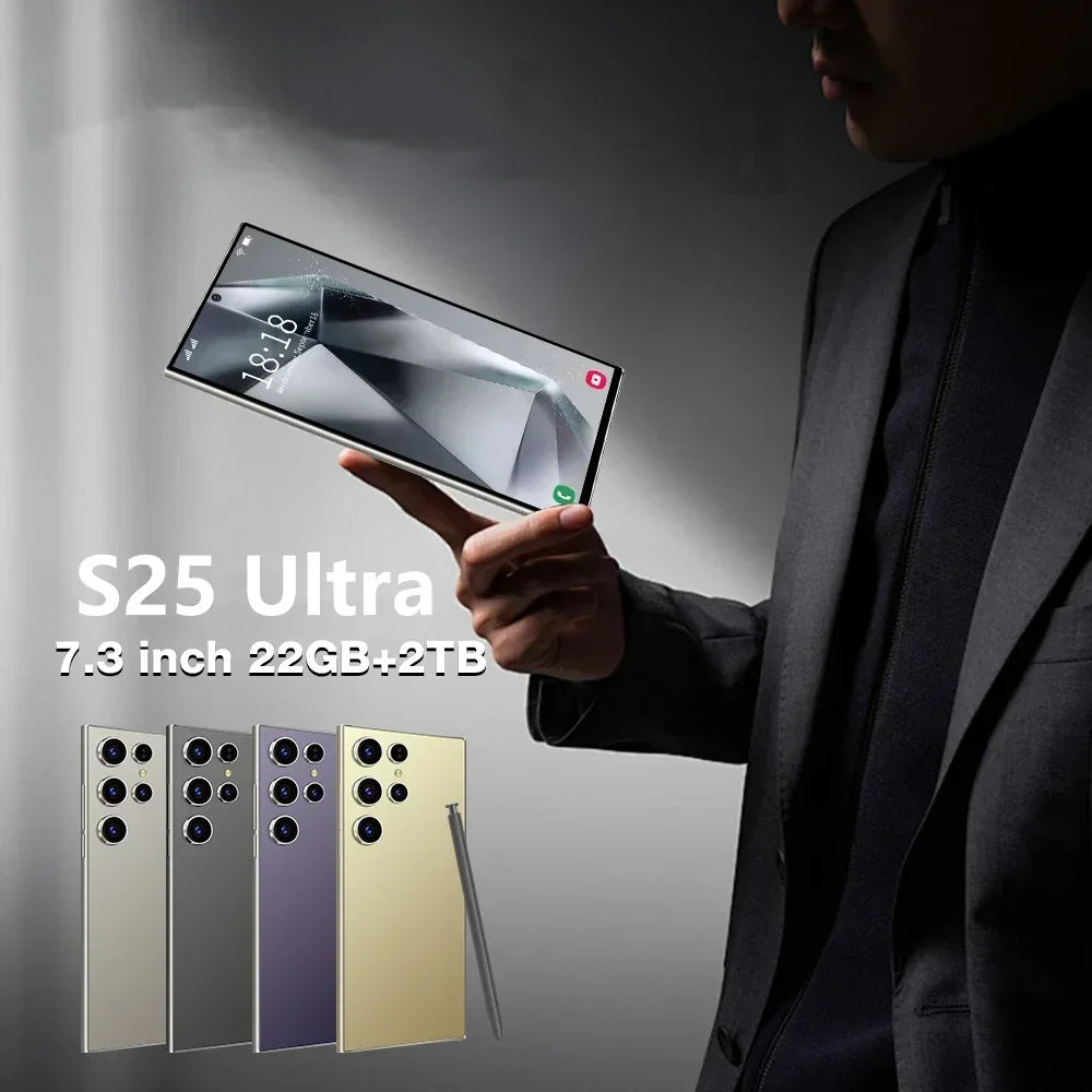 HOT 2025 new S25 Ultra original intelligent 5G dual card dual standby Android 14 system global version 8000mAh battery