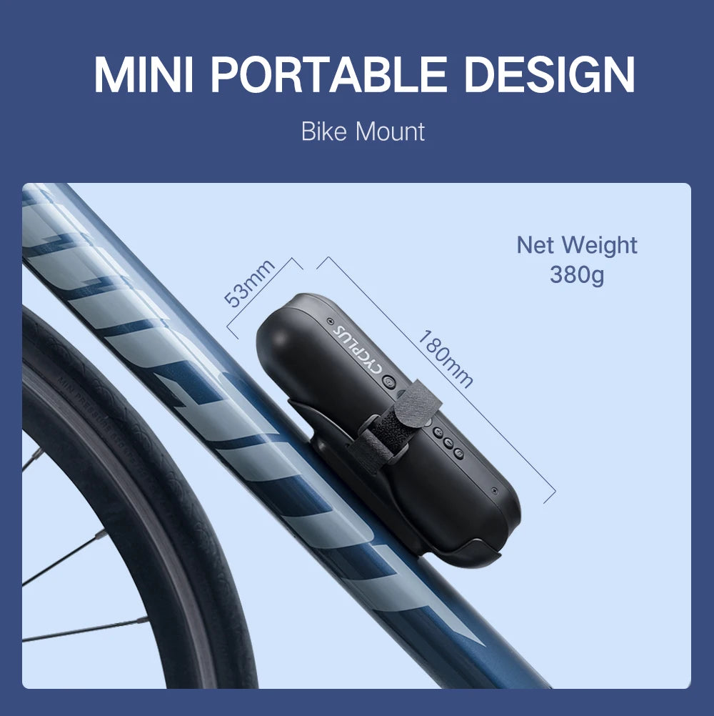 CYCPLUS Electric Bike Pump High Pressure Portable Inflator Power Bank Hand Pump for Car Tyre MTB Foot Ball Bicycle Accessories