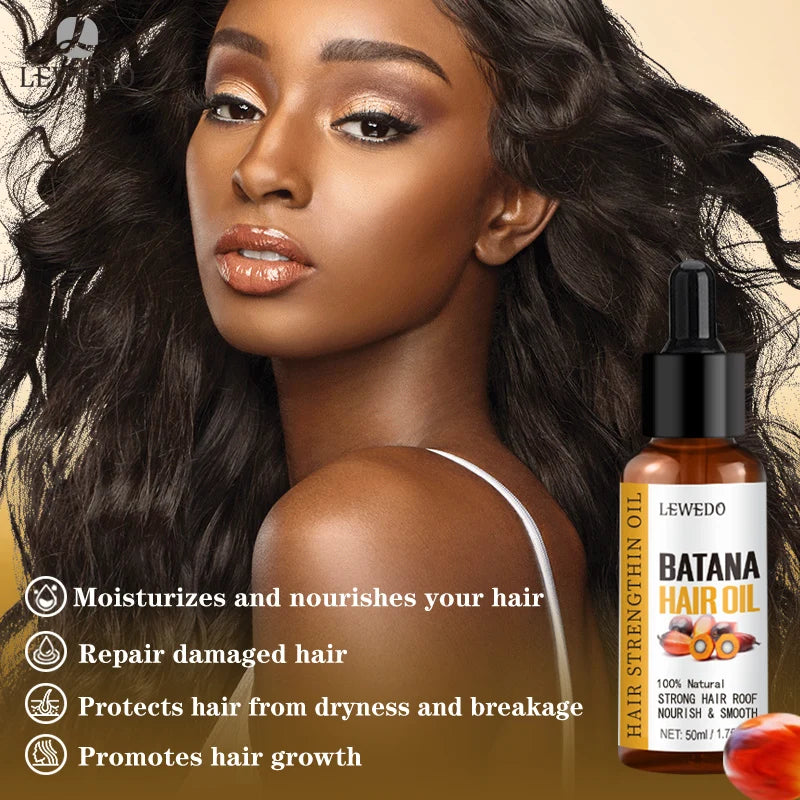 Batana Oil Africa Women Traction Alopecia Treatment Batana Hair Spray 100% Natural Hair Regrowth Hair Loss Crazy Fast Growth Oil