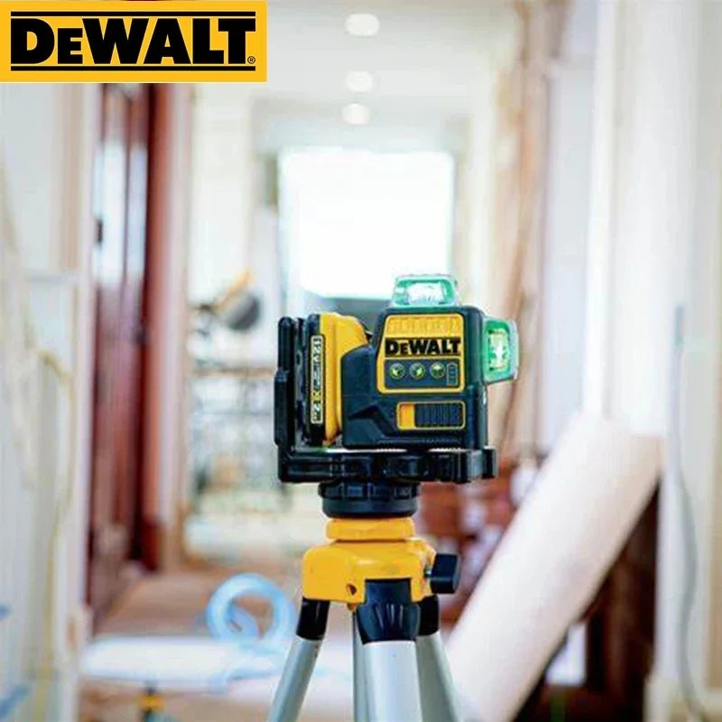 DEWALT Laser Level DW089LG Self Levelling 12 Line 3 x 360 Degrees Green Beam Laser 12V MAX Li-Ion Battery Lasers