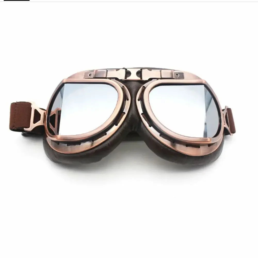 Pilot Retro Goggles Dustproof Lens Frame Motorcycle Glasses Cruiser Scooter Snowboard Protective Gears Eye Protection Sunglasses